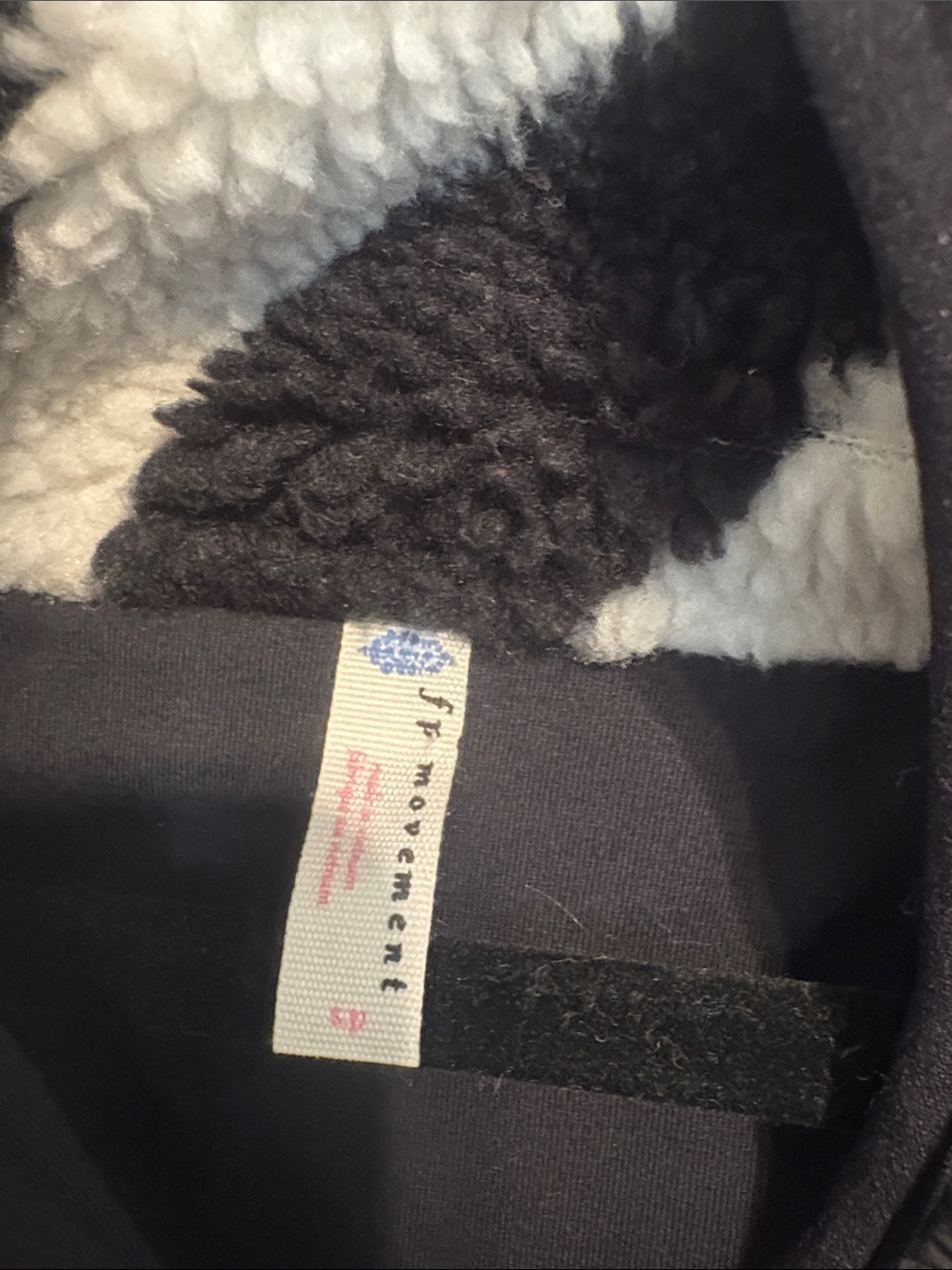 Free People Fleece Multicolor Sherpa Zip Jacket - Picture 2 of 8